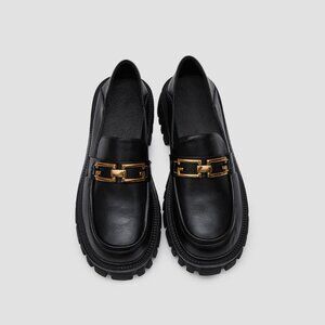 Italian Black Loafers